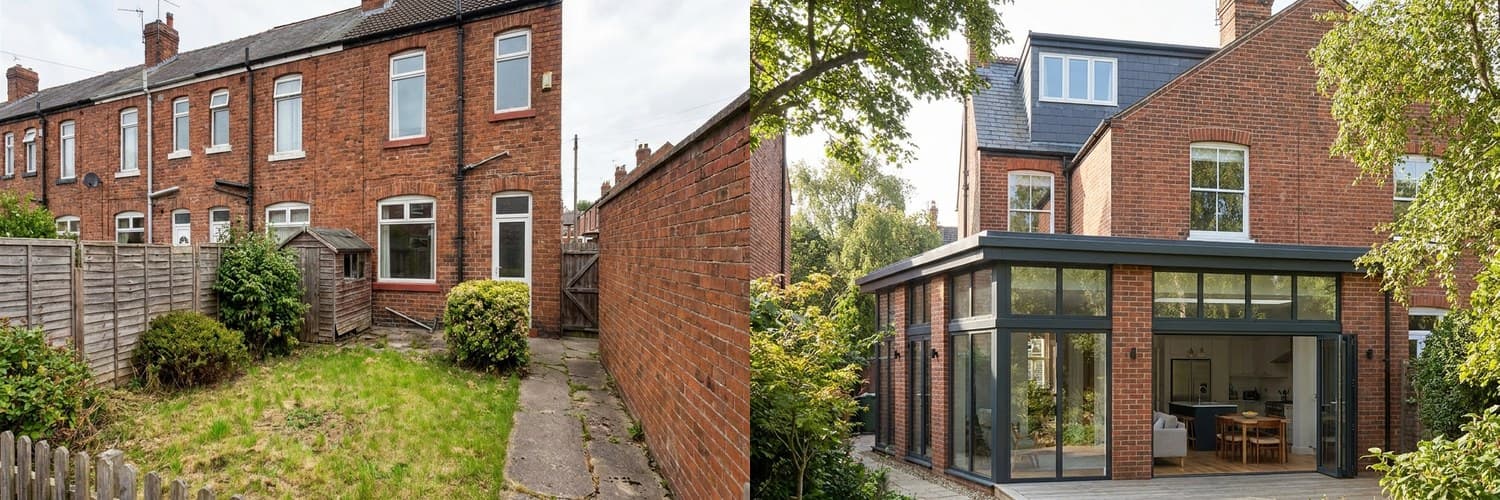 Extension before and after
